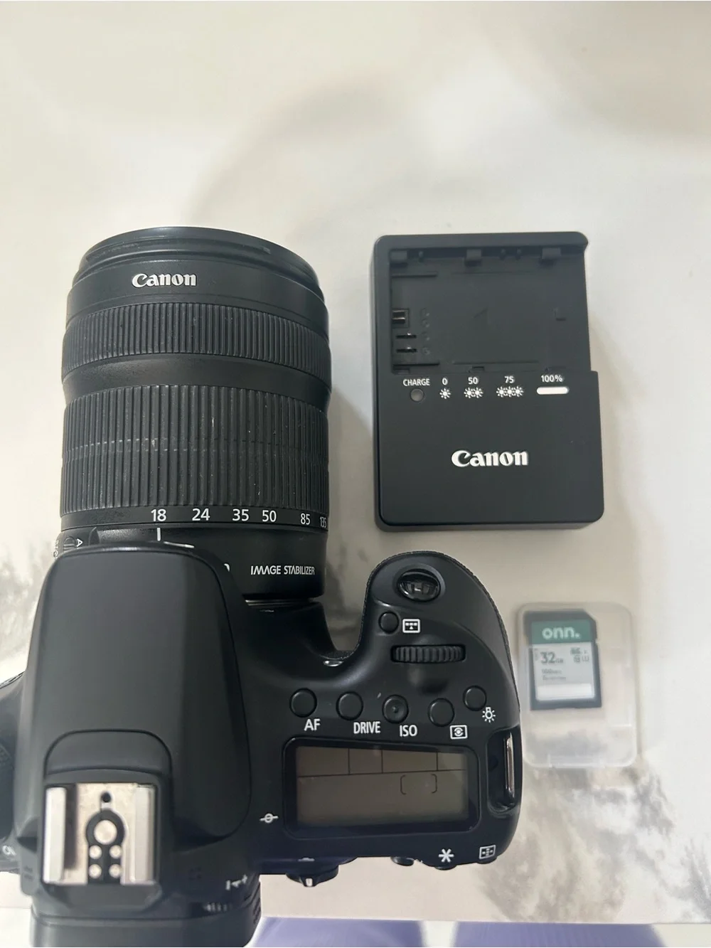 Canon Black DSLR EOS 70D, 18-135mm Zoom Lens (Black) with BOX. Free 32GB Card